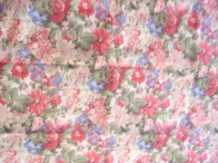 VINTAGE FABRIC COLORFUL 60X66 MEDIUM WEIGHT SYNTHETIC SEW/CRAFTS/HOME DECOR