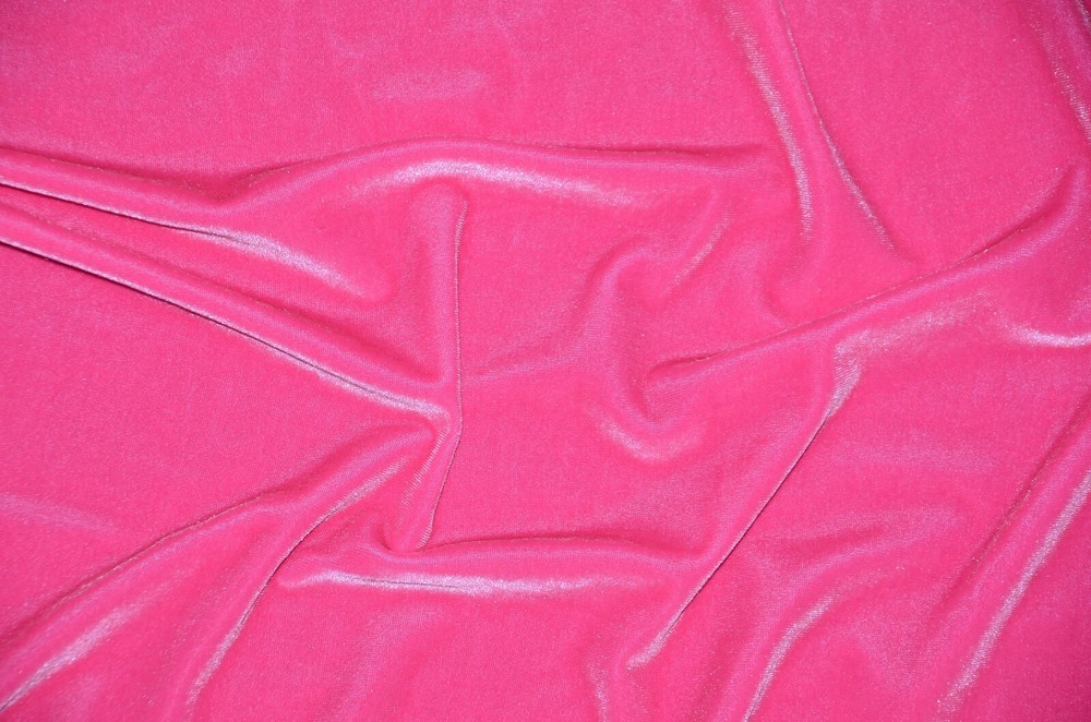 Bubble Gum Spandex Stretch Velvet fabric yard clothing dress