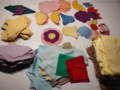 Solid Color Scrap Fabric Small Pieces + Strips Quilting Applique – 1 1/2 Pounds