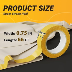 Double Sided Fabric Tape 0.75″ x 66FT – Heavy Duty | Hems, Fashion Dresses, C…