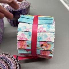 Lot Of 10 X 2.5” Jelly Roll Assorted Colors