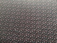 Fabric Cotton Tiny Flower Fabric Black 42”x 39”By Jo Ann 107