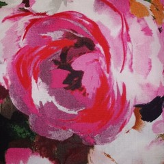 (1 yard 33″) Modern Large Flowers Nice Quality Cotton Fabric Jo Ann Fabrics