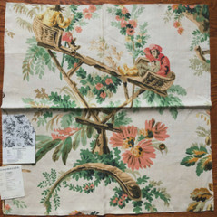 SCHUMACHER Plaisirs de la Chine 25 1/2 x 26 1/2″ Chinoiserie Fabric Samples
