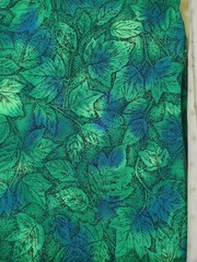 Lot of Fabric, floral, solid, dots, yellows and greens, 1lb 1oz