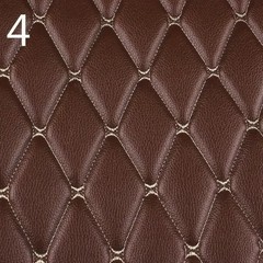 100x158cm Faux Leather Quilted PVC Fabric Car Interior Upholstery Mat