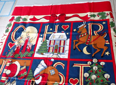 Vintage 1993 Fabric Traditions Susan Winget Merry Christmas Quilt Panel #2022
