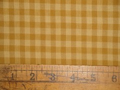 Dunroven House Dijon Check Homespun Fabric | Rustic Farmhouse Woven Fabric