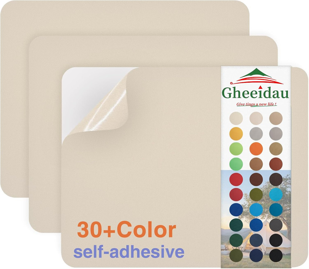 Canvas Repair Patch 9×11 Inch 3Pcs Waterproof Self-Adhesive Fabric Repair Patch