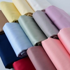 250cm Extra Wide Cotton Sateen Solid Fabric Bedding Sheet Duvet 1-10m