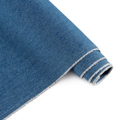 9oz Washed Denim Fabric 1 Yard 71in Wide Blue Jean Cloth for Sewing Crafts