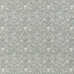 2.1 Metres iLiv Rococo Aqua 100% Cotton Curtain Upholstery Cushion Fabric