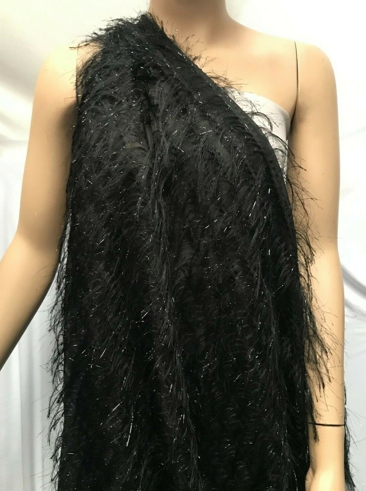 EYELASH FABRIC : 112cm WIDE – CHOICE OF 3 COLOURS : PRICE PER 1/2 METRE