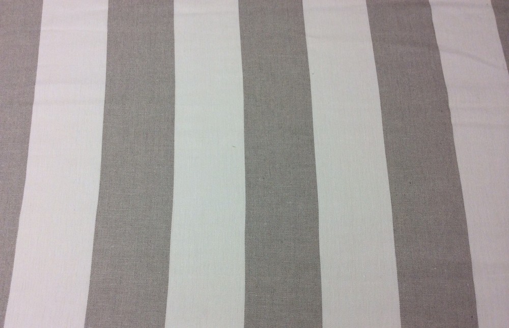 BALLARD DESIGNS SUZANNE KASLER LINEN FLAX BLANC STRIPE 13oz FABRIC 2.6 YARD 56″W