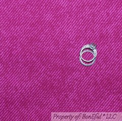 BonEful FABRIC FQ Cotton Quilt Pink Girl Small Bias STRIPE Denim Texture Blender
