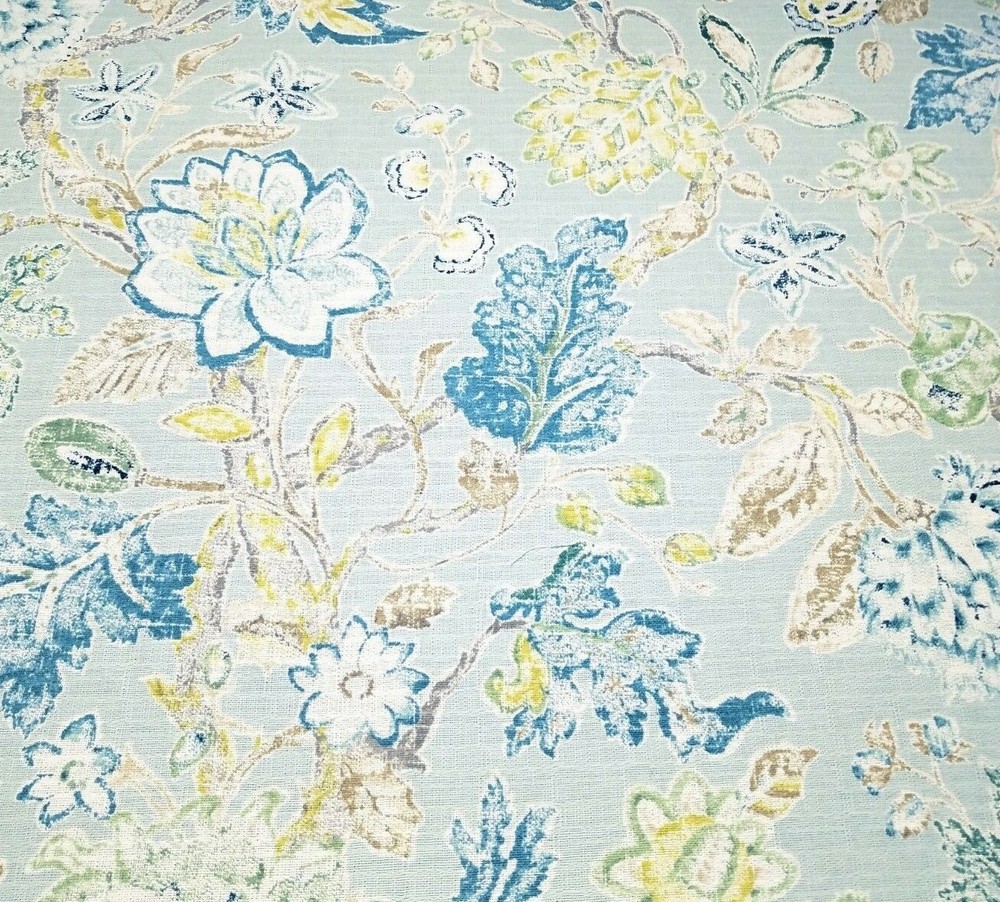 Romolo in Mist BTY 54″ Wide P Kaufmann 100% Cotton Nomad Blue Green Jacobean