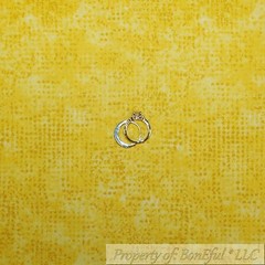 BonEful Fabric FQ Cotton Quilt VTG Yellow Dot Gold Texture Blender Stripe Calico