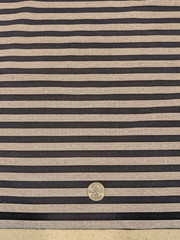 Vintage gray & black striped shirting fabric 4 yards & 5/8 x 43″ wide