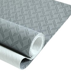 Marine Vinyl Fabric, Upholstery Faux Leather, 1.0mm 72″x61″Fode Light Grey