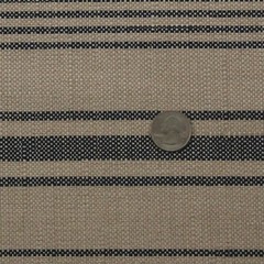 BALLARD DESIGNS SUNBRELLA CROSS COUNTRY NAVY BLUE STRIPE FABRIC 1.8 YARDS 54″W