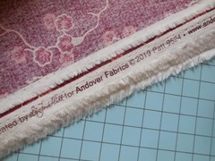 2.5 yd Andover Anne’s English Scrapbook Burgundy Red Floral 1800s Historic Repro