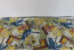 Pin Up Girls Fabric Baja Aloha Palm Beach Bikini Sheer Polyester 3 Yards Remnant