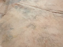 NEW Vintage Pastel Peach Pink Batik Cotton Fabric Quilt Sew Blender BTY 44″W
