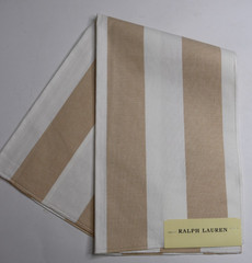 Ralph Lauren Fabric Remnant 25″x26″ “Emeline Stripe” Color: Bisque Portugal