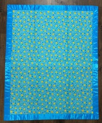 Care Bear Double Sided Quilted Fabric Rainbow Trail Blanket Wallhanging Blue