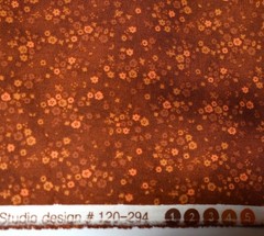 Classique Quilt Fabric Paintbrush Studio Orange Floral Cotton 1 Yd & 29″ x 42″