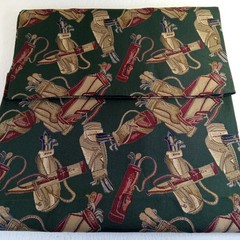 Heavy Tapestry Upholstery Fabric Golf Bag Pattern Green 54×63″ Table Cloth