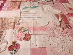 85+ Linens&Fabric Pieces Ribbon Trim Lace ForCrafts Slow Stitching Junk Journals