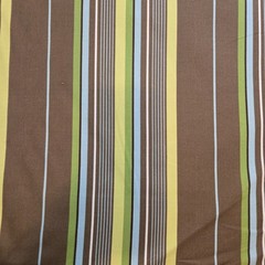 Kaufman Fabric 60″ x 5+ yards Soil & Stain Resistant Blue Brown Green Stripe y2k