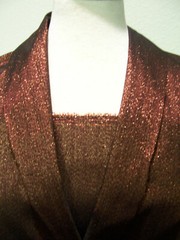 DAZZLING DESIGNER FABRIC ITALIAN BLACK SUITING COMLETELY SHOT IN COPPER METALLIC