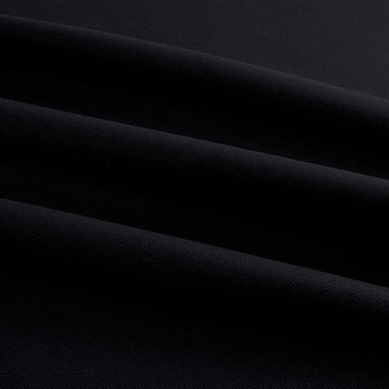 Bull Denim two way stretch, Fabric, 8oz, Color Black, 58″ wide , sold by yard in