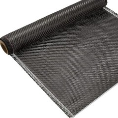 Tela De Fibra De Carbono-2X2 Tejido De Sarga 3KILO 220G 6.5 Ft X 12” Paquete De