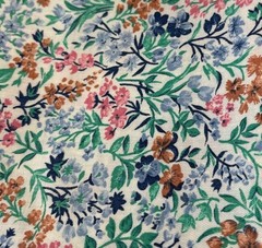 Floral Cotton Fabric 19×46″ Multi-Color Sewing Crafts
