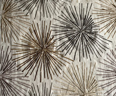 Groundworks Sparklers LinenBeige/Grey Fabric Remnant 24″x24″