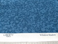 Liberty of London Wiltshire Shadow Cotton Fabric Blue Tone on Tone BTY