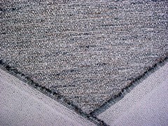 8-1/8Y Kravet Couture 35879 Easeful Beige Blue Textured Tweed Upholstery Fabric