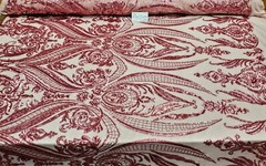 Pink “Hourglass Design” Stretch Nylon Spandex Mesh Sequin Fabric DIY Dress BTY