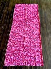 Gorgeous Vtg Polyester Abstract Floral Fabric 59”x2.1Y Pink&Red For Summer/Fall