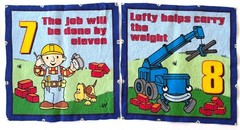 Fabric Squares – Bob the Builder and Construction 6.5 x 6.5 and Strips 54″ x 5″