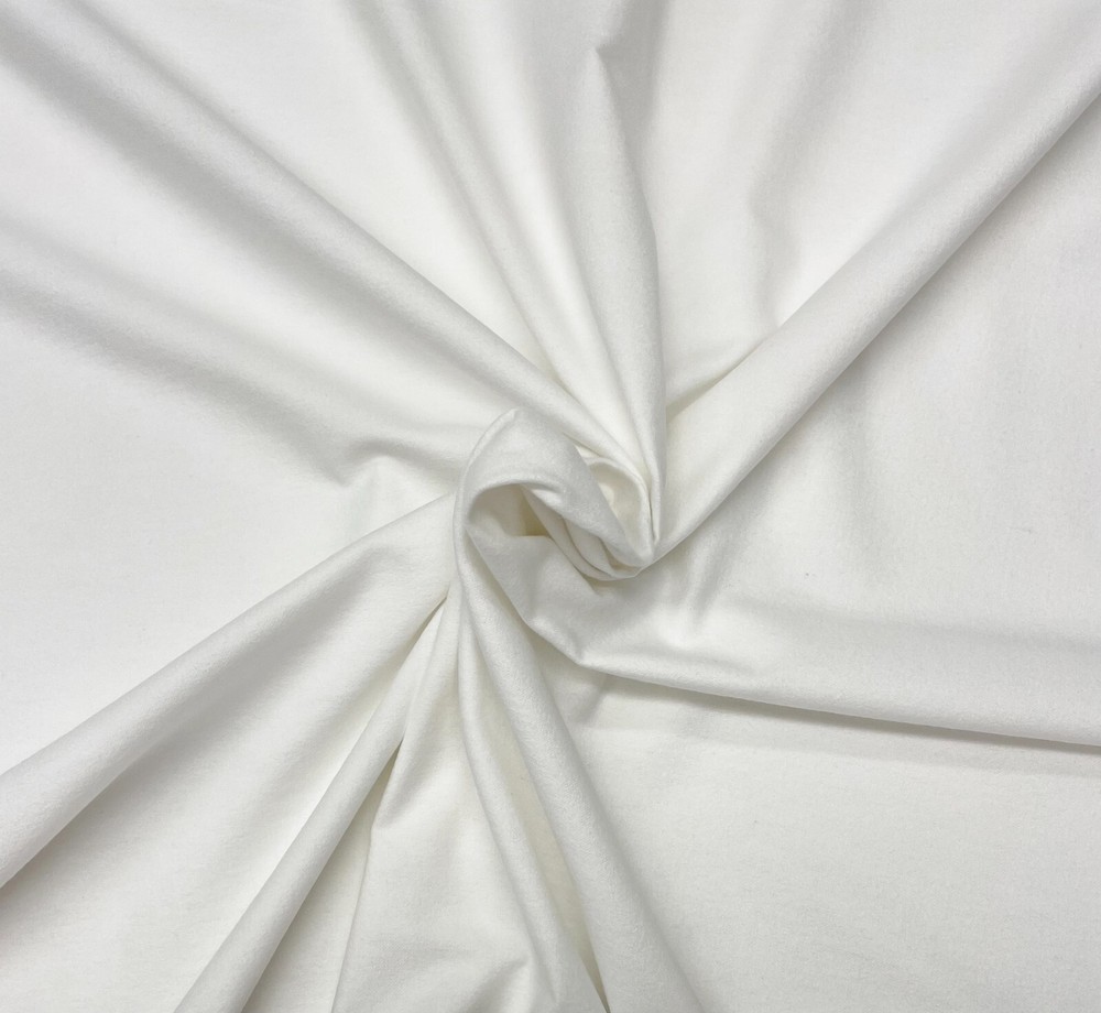 BRIGHT WHITE INTERLINING DRAPERY DOUBLE NAP LINING COTTON FABRIC BY YARD 59″W