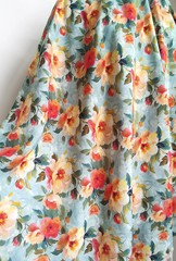 By Yrd 3D Floral Viscose Rayon Material Fabric Dress Robe Soft Breathable Cotton