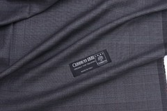 Lanificio Cerruti 130’s Gray Green check color pattern wool suiting fabric 5mts
