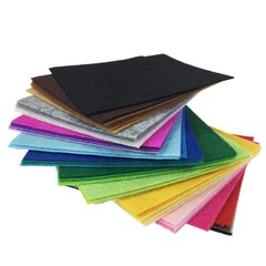 42 PCS Assorted Color Felt Fabric Sheets 4×4 Inch 1mm Thick DIY Craft