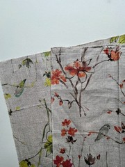 2 Chivasso Sweet Garden Designer Fabric Remnants 18″x18″
