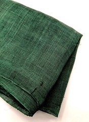 Antique Japanese Kaya Hemp Fabric Deep Green 90x290cm Boro Textile Remake