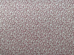 Cotton Fabric Red White Plant 57”x36” 00